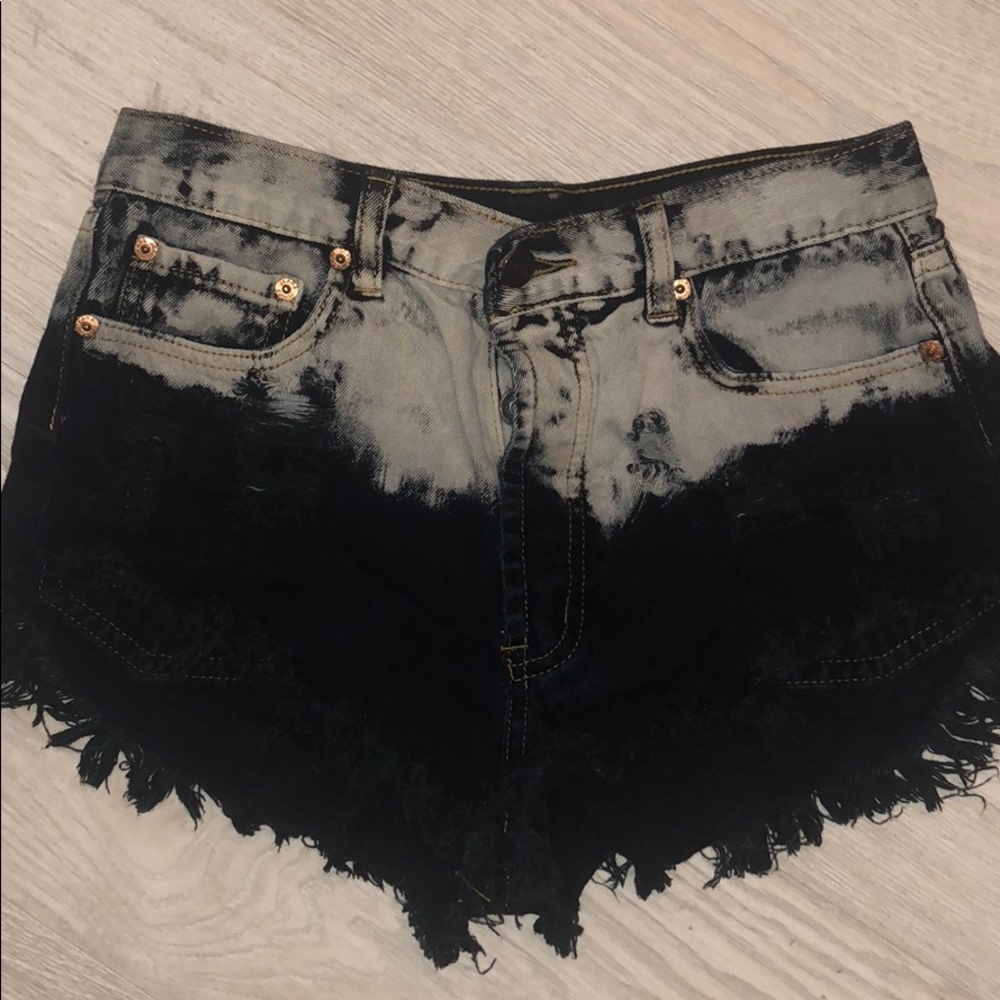 Ombre Jean Shorts